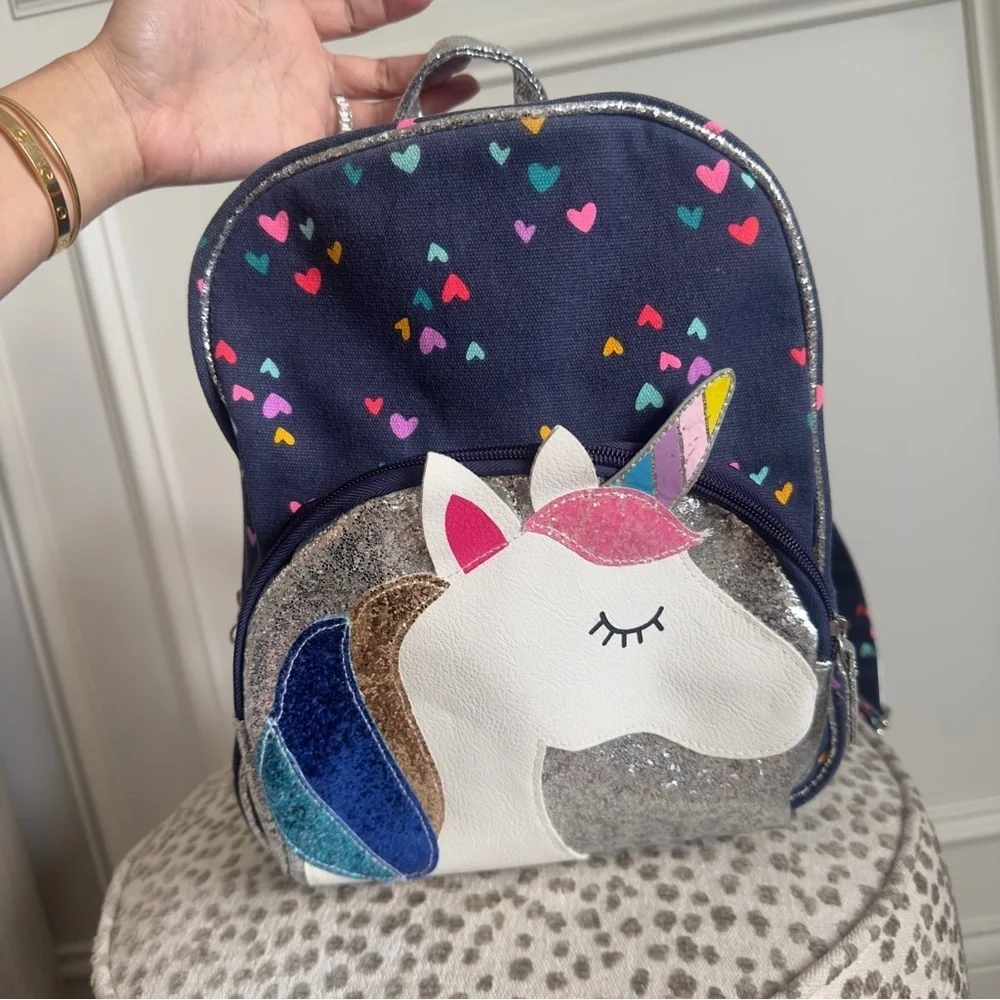 Unicorn Pocket Printed Backpack